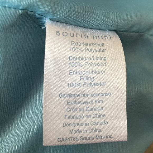 Souris mini zipper puffer coat, hoodie spring, fall or winter! Size 10 girl - Picture 10 of 17